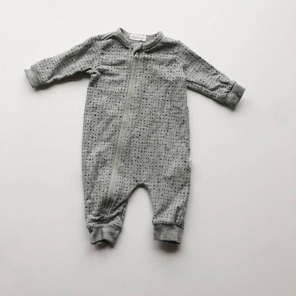 Miles Baby Square Print Romper - Picture 2 of 6